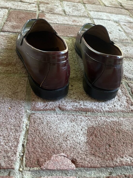 Bass Weejuns Logan Cordovan/burgandy Leather Penny Loafer Men\'s Size 11.5 D main image 6